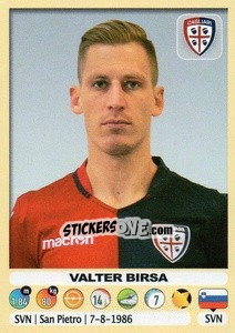 Sticker Valter Birsa (Cagliari) - Calciatori 2018-2019 - Panini
