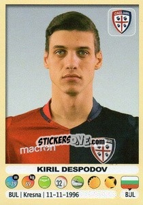 Sticker Kiril Despodov (Cagliari) - Calciatori 2018-2019 - Panini