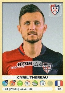 Cromo Cyril Thereau (Cagliari) - Calciatori 2018-2019 - Panini