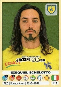 Cromo Ezequiel Schelotto (Chievo Verona) - Calciatori 2018-2019 - Panini