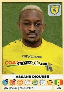 Sticker Assane Dioussé (Chievo Verona) - Calciatori 2018-2019 - Panini