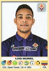 Sticker Luis Muriel (Fiorentina) - Calciatori 2018-2019 n. M20 - Panini