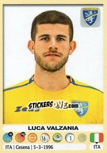 Figurina Luca Valzania (Frosinone) - Calciatori 2018-2019 - Panini