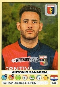 Cromo Antonio Sanabria (Genoa) - Calciatori 2018-2019 - Panini