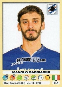 Figurina Manolo Gabbiadini (Sampdoria) - Calciatori 2018-2019 - Panini