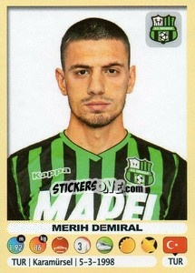 Figurina Merih Demiral (Sassuolo) - Calciatori 2018-2019 - Panini