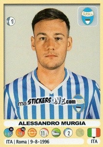 Figurina Alessandro Murgia (Spal) - Calciatori 2018-2019 - Panini