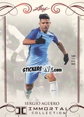 Sticker Sergio Agüero - Soccer Immortal Collection 2018 n. 15r - Leaf