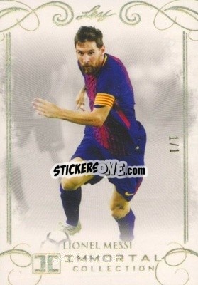 Sticker Lionel Messi - Soccer Immortal Collection 2018 n. 8g - Leaf