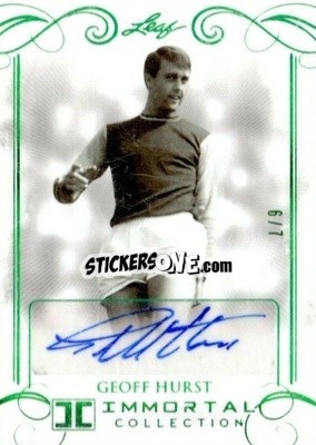 Sticker Geoff Hurst - Soccer Immortal Collection 2018 n. BA-GH1gr - Leaf