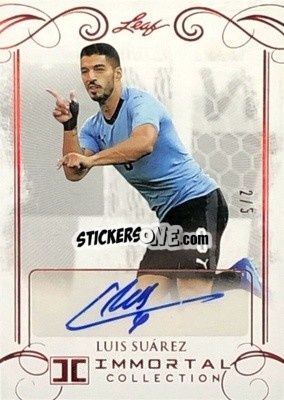 Cromo Luis Suárez - Soccer Immortal Collection 2018 - Leaf