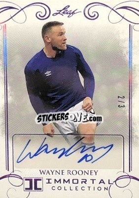 Sticker Wayne Rooney - Soccer Immortal Collection 2018 n. BA-WR1p - Leaf
