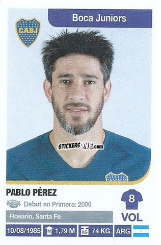Figurina Pablo Pérez - Fùtbol Argentino 2018-2019 n. 86 - Panini