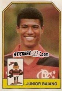 Cromo Júnior Baiano - Campeonato Brasileiro 1991 n. 87 - Abril