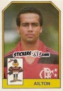 Cromo Aílton - Campeonato Brasileiro 1991 n. 90 - Abril