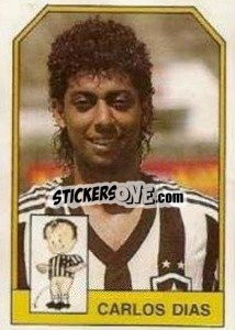Cromo Carlos Dias - Campeonato Brasileiro 1991 n. 232 - Abril