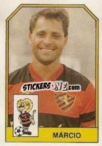 Cromo Márcio - Campeonato Brasileiro 1991 n. 268 - Abril