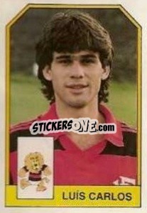 Cromo Luís Carlos - Campeonato Brasileiro 1991 n. 374 - Abril