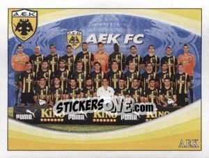 Sticker Team - AEK FC - Superleague Ελλάδα 2010-2011 - Panini