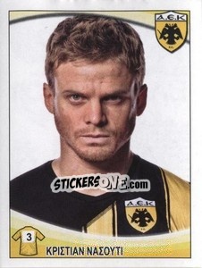 Sticker Cristian Nasuti - Superleague Ελλάδα 2010-2011 - Panini