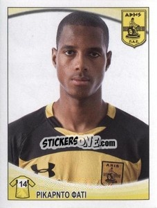 Sticker Ricardo Faty - Superleague Ελλάδα 2010-2011 - Panini