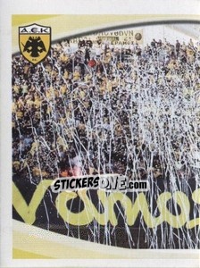Sticker Fans AEK FC - Superleague Ελλάδα 2010-2011 - Panini