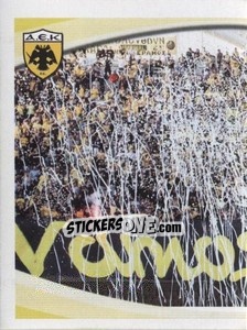Sticker Fans AEK FC - Superleague Ελλάδα 2010-2011 n. 372 - Panini