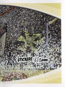 Sticker Fans Aris Thessaloniki FC - Superleague Ελλάδα 2010-2011 n. 375 - Panini