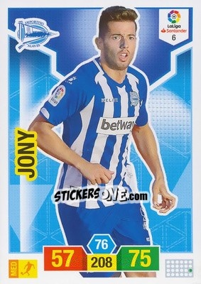 Sticker Jony - Liga Santander 2018-2019. Adrenalyn XL n. 6 - Panini