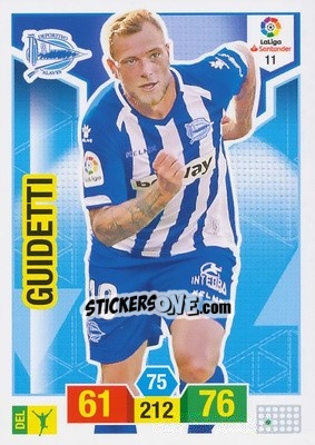 Sticker Guideti - Liga Santander 2018-2019. Adrenalyn XL n. 11 - Panini