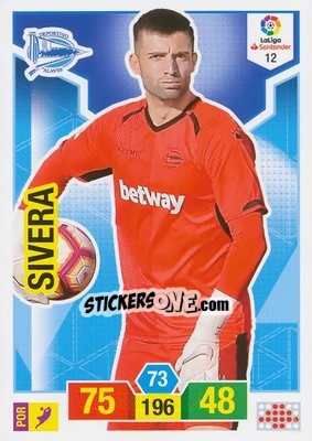 Sticker Sivera - Liga Santander 2018-2019. Adrenalyn XL n. 12 - Panini
