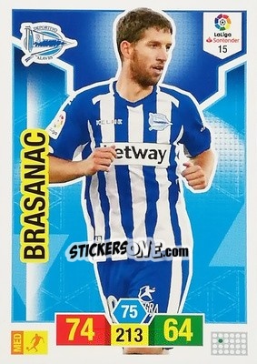 Sticker Brasanac - Liga Santander 2018-2019. Adrenalyn XL n. 15 - Panini