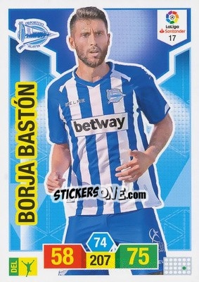 Sticker Borja Bastón - Liga Santander 2018-2019. Adrenalyn XL n. 17 - Panini