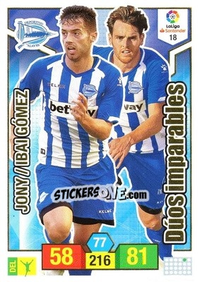 Sticker Jony / Ibai Gómez - Liga Santander 2018-2019. Adrenalyn XL n. 18 - Panini
