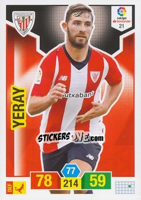 Sticker Yeray - Liga Santander 2018-2019. Adrenalyn XL n. 21 - Panini