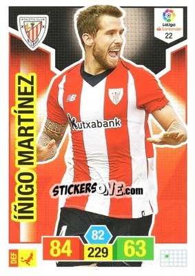 Cromo Íñigo Martínez - Liga Santander 2018-2019. Adrenalyn XL - Panini