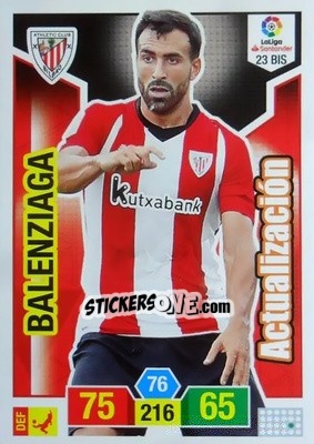 Sticker Balenziaga - Liga Santander 2018-2019. Adrenalyn XL n. 23bis - Panini