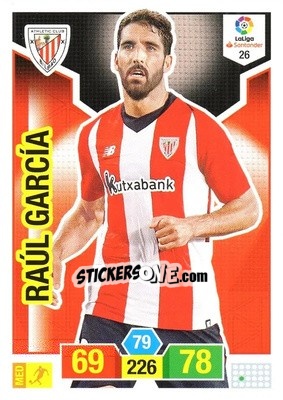 Sticker Raúl García - Liga Santander 2018-2019. Adrenalyn XL n. 26 - Panini
