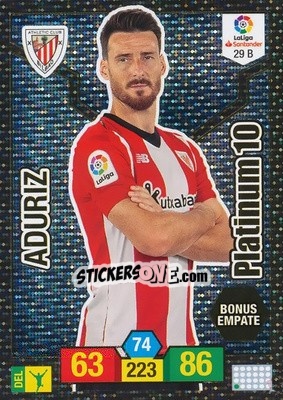 Sticker Aduriz - Liga Santander 2018-2019. Adrenalyn XL - Panini