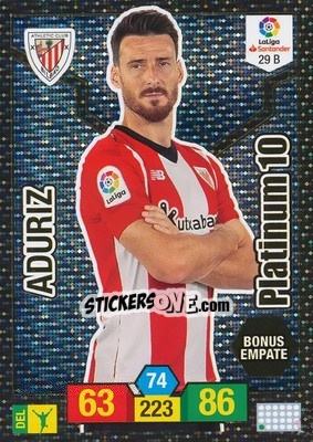 Sticker Aduriz - Liga Santander 2018-2019. Adrenalyn XL n. 29B - Panini