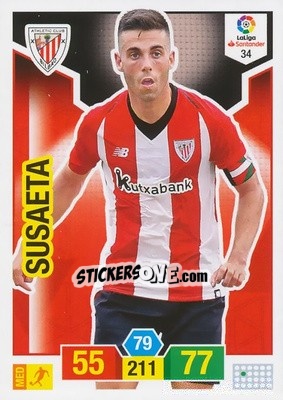 Cromo Susaeta - Liga Santander 2018-2019. Adrenalyn XL n. 34 - Panini