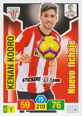 Cromo Kenan Kodro - Liga Santander 2018-2019. Adrenalyn XL - Panini