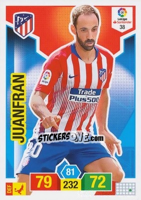 Sticker Juanfran - Liga Santander 2018-2019. Adrenalyn XL - Panini