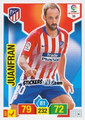 Cromo Juanfran - Liga Santander 2018-2019. Adrenalyn XL - Panini