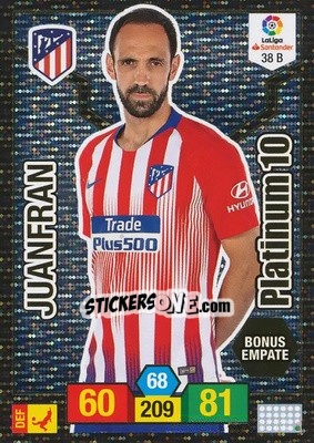 Sticker Juanfran - Liga Santander 2018-2019. Adrenalyn XL n. 38B - Panini
