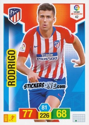 Sticker Rodrigo - Liga Santander 2018-2019. Adrenalyn XL n. 42 - Panini