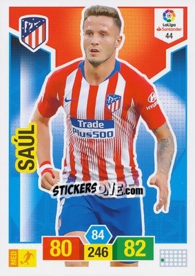 Sticker Saúl - Liga Santander 2018-2019. Adrenalyn XL n. 44 - Panini
