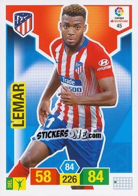 Sticker Lemar - Liga Santander 2018-2019. Adrenalyn XL n. 45 - Panini