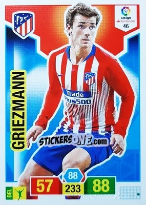 Sticker Griezmann - Liga Santander 2018-2019. Adrenalyn XL n. 46 - Panini