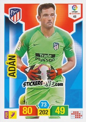 Figurina Adán - Liga Santander 2018-2019. Adrenalyn XL n. 48 - Panini